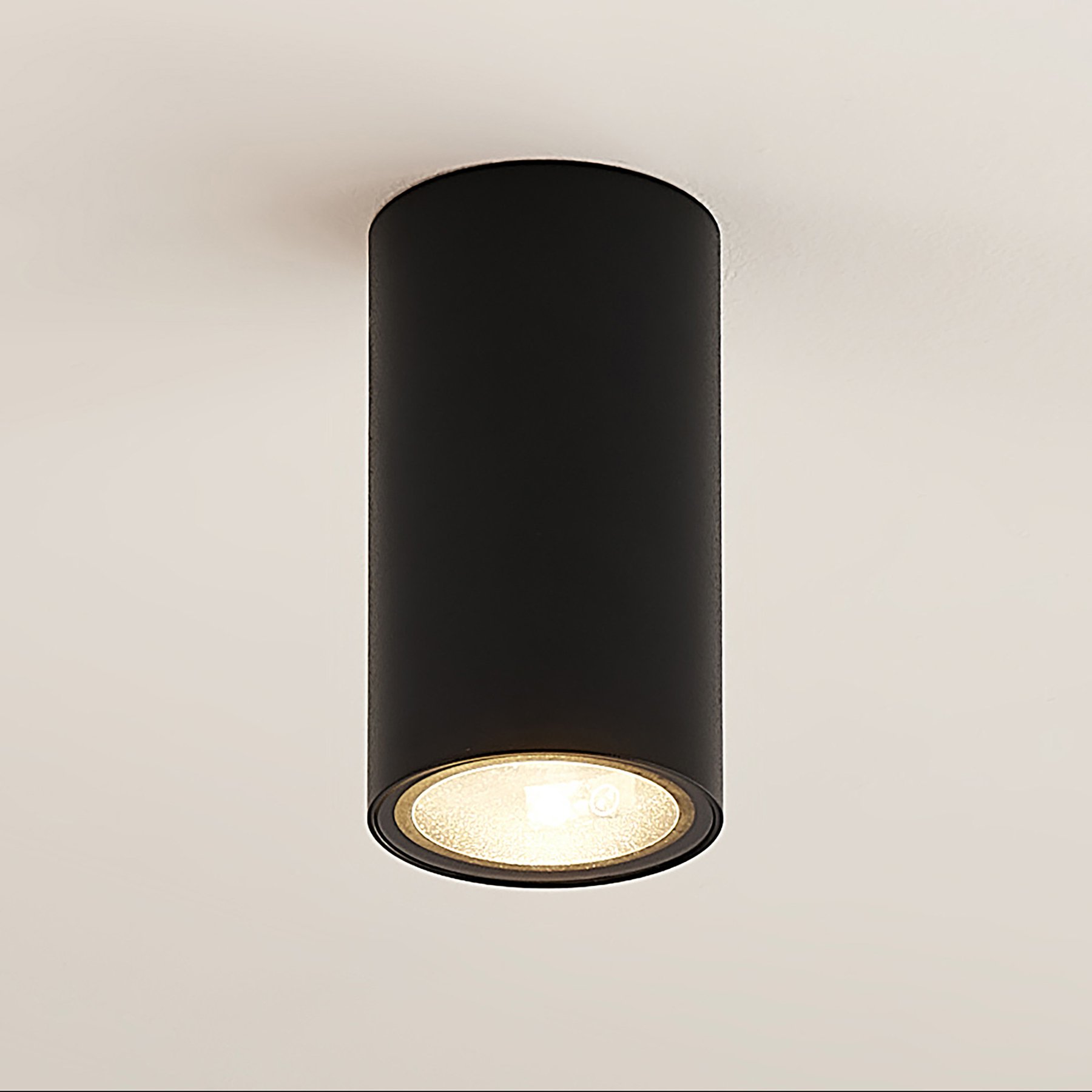 Arcchio Olivir downlight, rund, GU10, svart