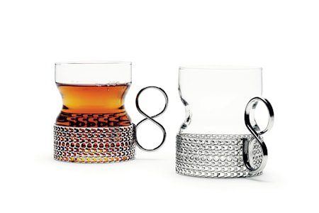 Tsaikka glass med holder 23 cl 2-pakning