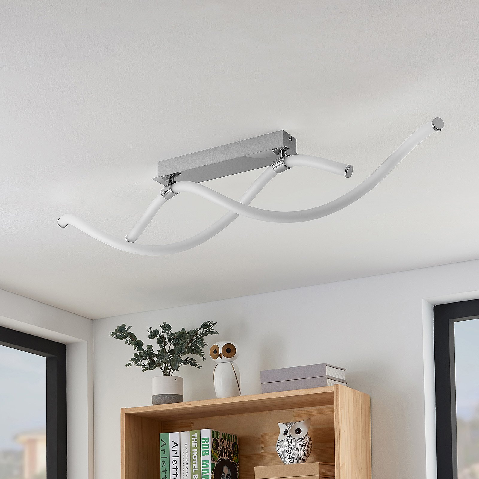 Lucande Wewa LED-taklampe, kan dimmes i 3 trinn