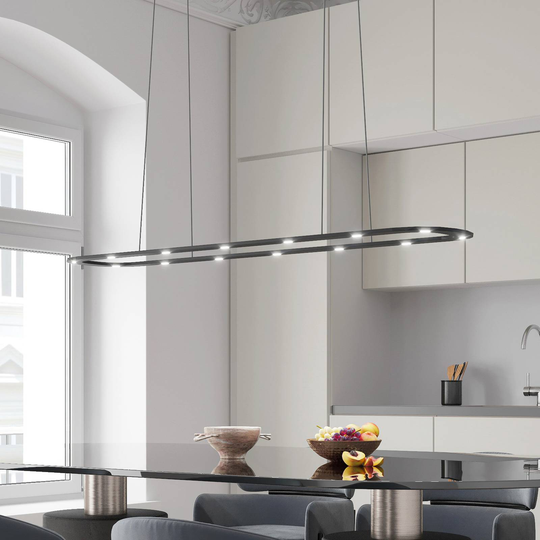 BYOK Piani Lungo pendellampe 140cm svart