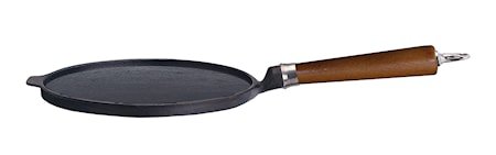 Pannekake-/crêpespanne Ø 25 Bøk brunt håndtak