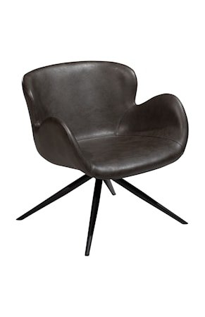 Loungestol Gaia Kunstlær - Vintage Grå