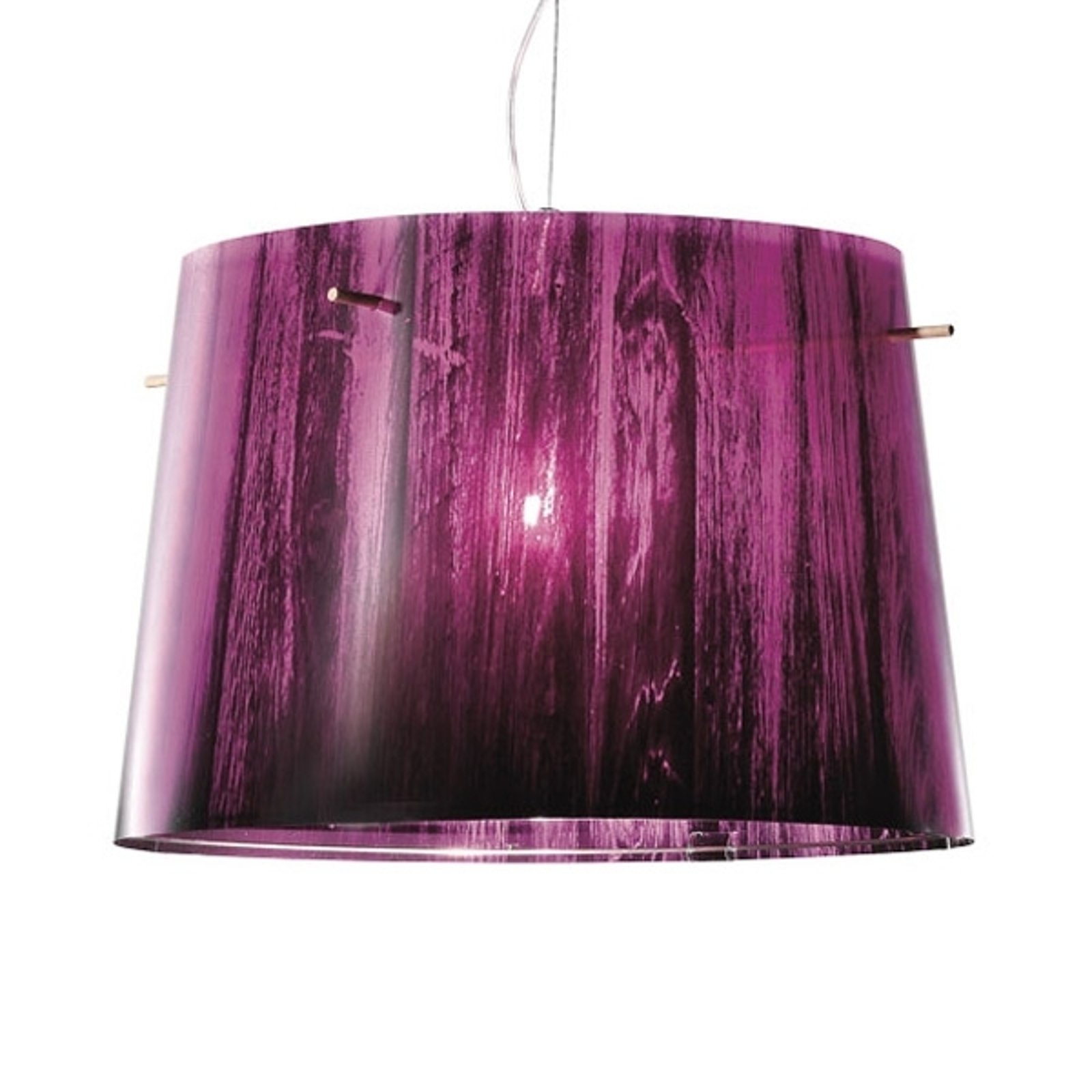 Pent fargeforløp - hengelampe Woody, purple