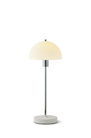 Vienna bordlampe hvit glass E14
