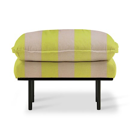 Retro Sofa Skammel Striped yellow/Nude