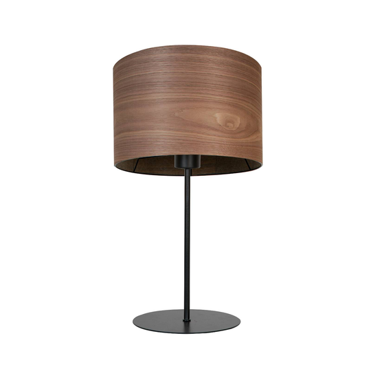 Envolight Veneer bordlampe valnøtt Ø 25cm