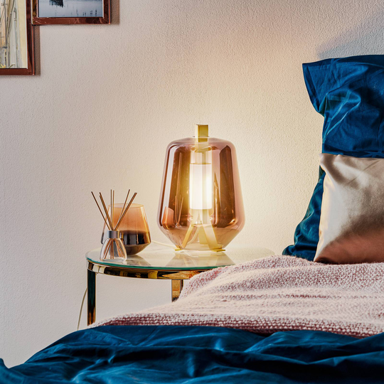 Prandina Luisa T1 bordlampe 2 700 K messing/rosé