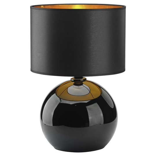 Palla bordlampe, Ø 36 cm, svart/gull