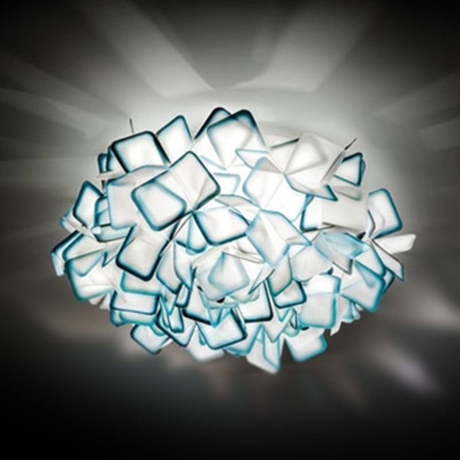 Flott vegglampe Clizia, blå