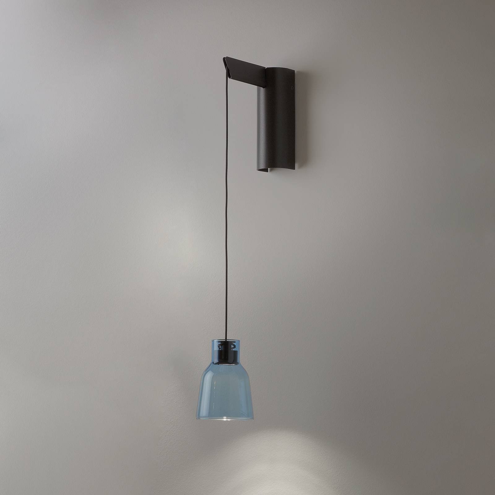 Bover Drip A/01 LED-vegglampe, blå