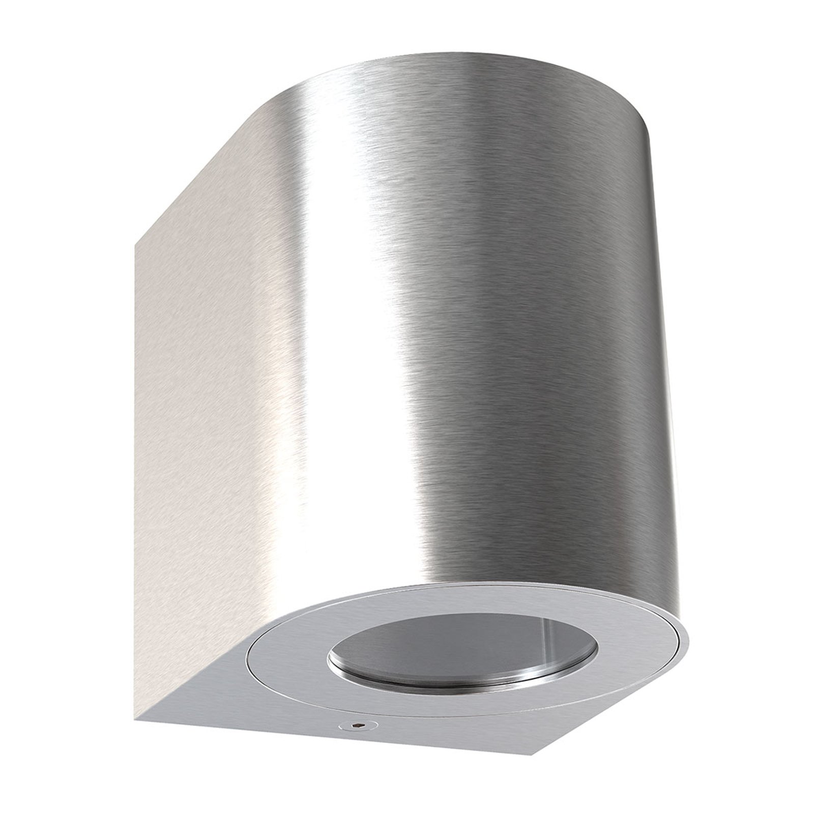 LED-utevegglampe Canto 2, 10 cm, rustfritt stål