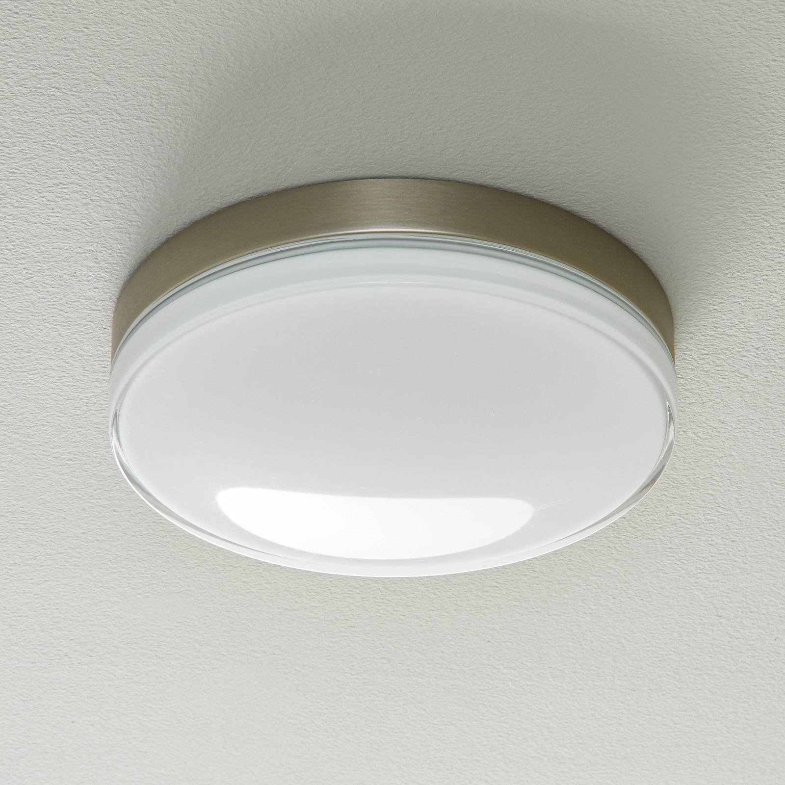 BEGA 12128 LED-taklampe DALI 930 stål, 30,5 cm