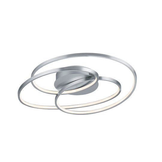 LED-taklampe Gale, 60 cm, matt nikkel