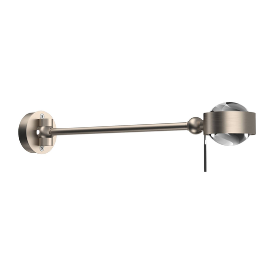 Puk Mini Hotel G9, 30cm, klare linser, matt nikkel