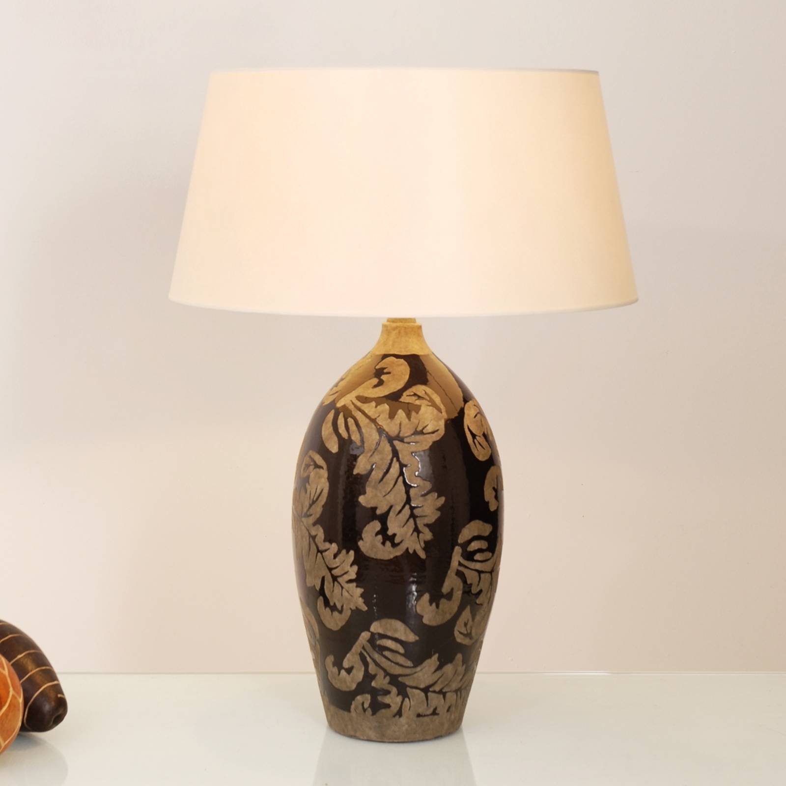 Bordlampe Toulouse rund, høyde 65 cm, svart