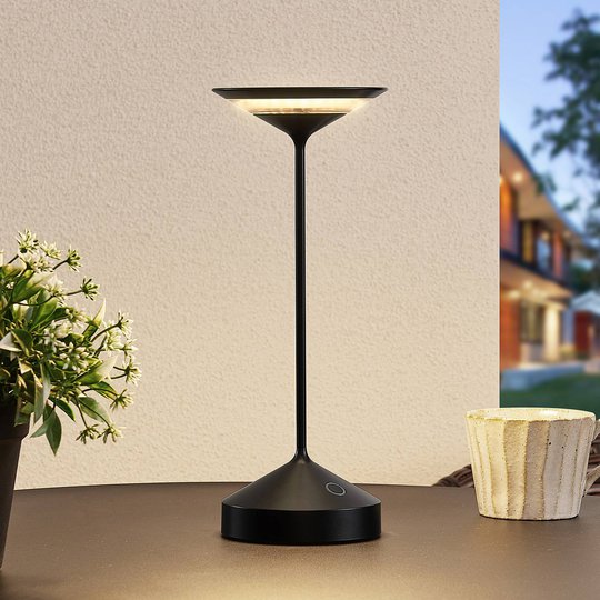 Lucande Raminum LED-bordlampe for utebruk, svart