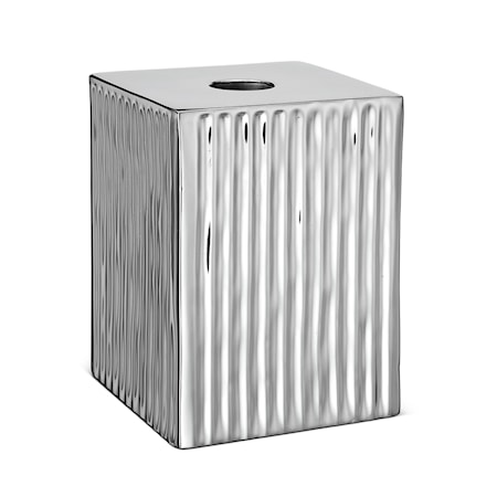 Ribbed Ljusstake Förnicklad Mässing