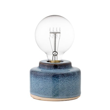 Bordlampe Blå Porselen 12x9cm