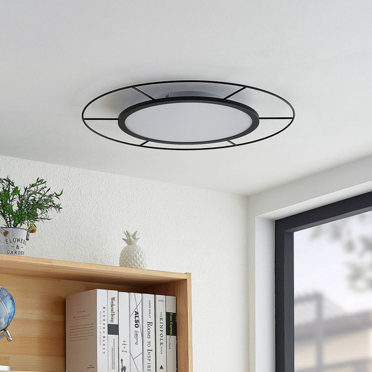 Lindby Khai LED-taklampe, stepdim, Ø 60 cm