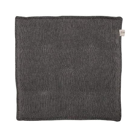 Sittepute 45 x 45 cm, svart/beige
