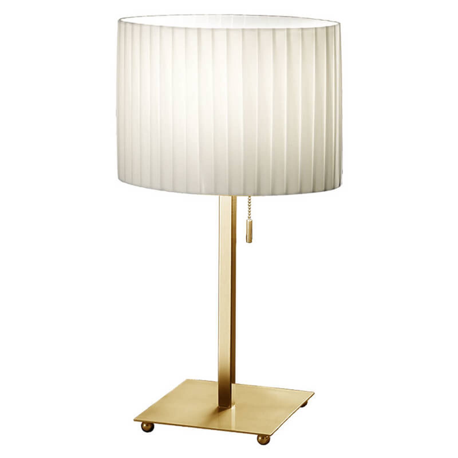 KOLARZ Sand - bordlampe med plissé-skjerm