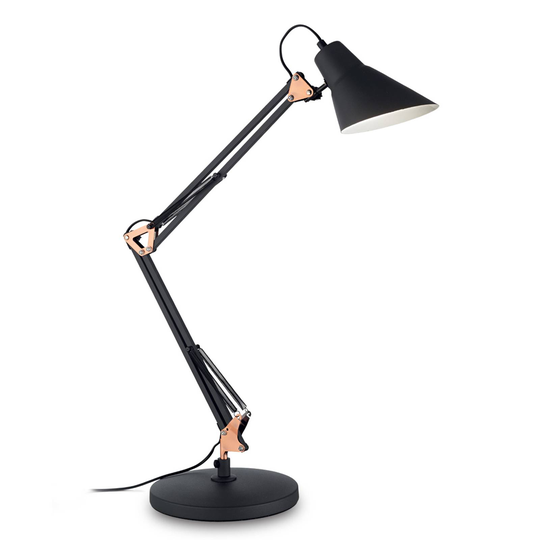 Bordlampe Sally, høydejusterbar, vippbar