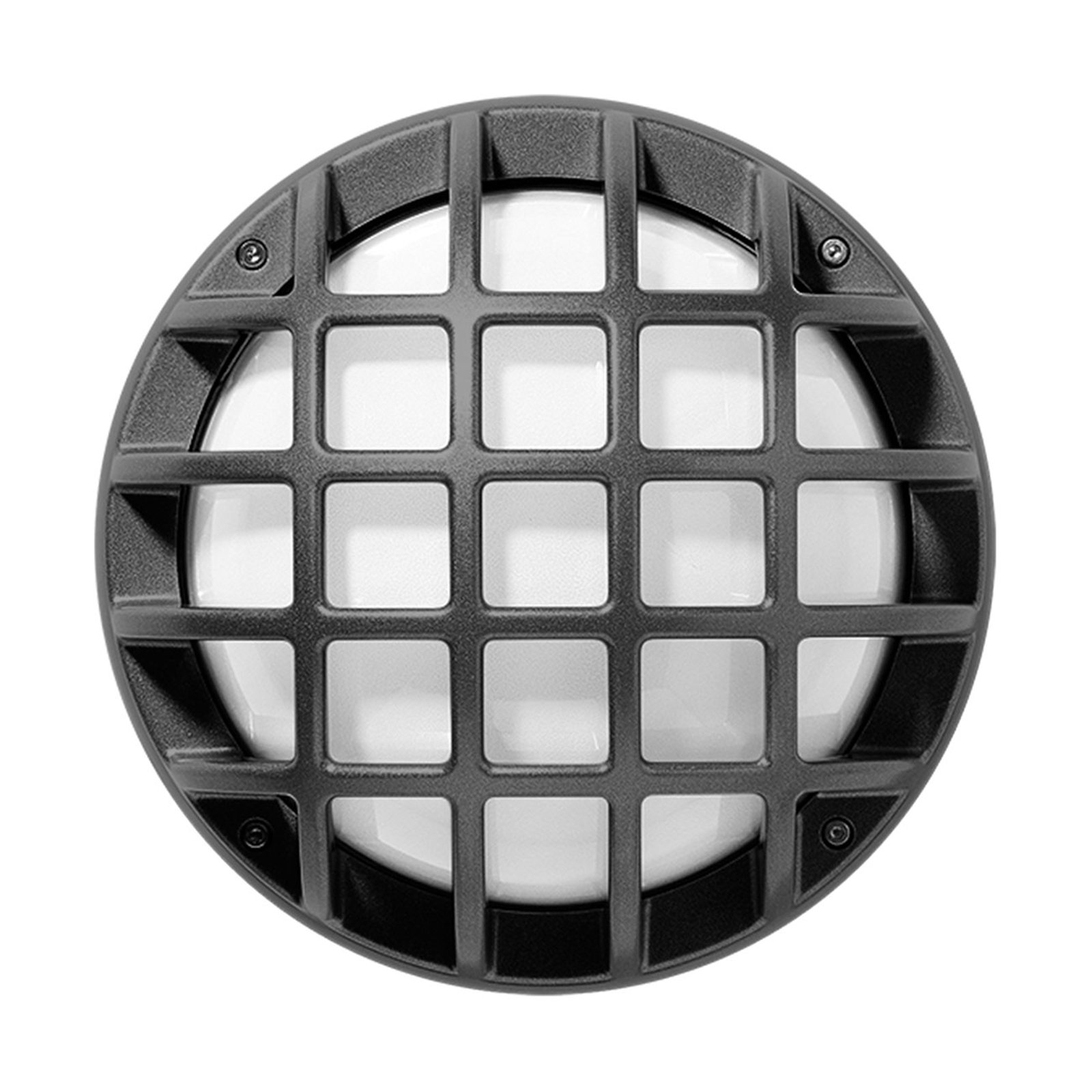 Utevegglampe Eko+21/G, E27, metallisk antrasitt
