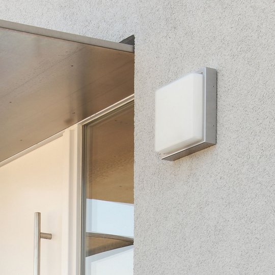 Utendørs LED-vegglampe 046, sensor, rustfritt stål