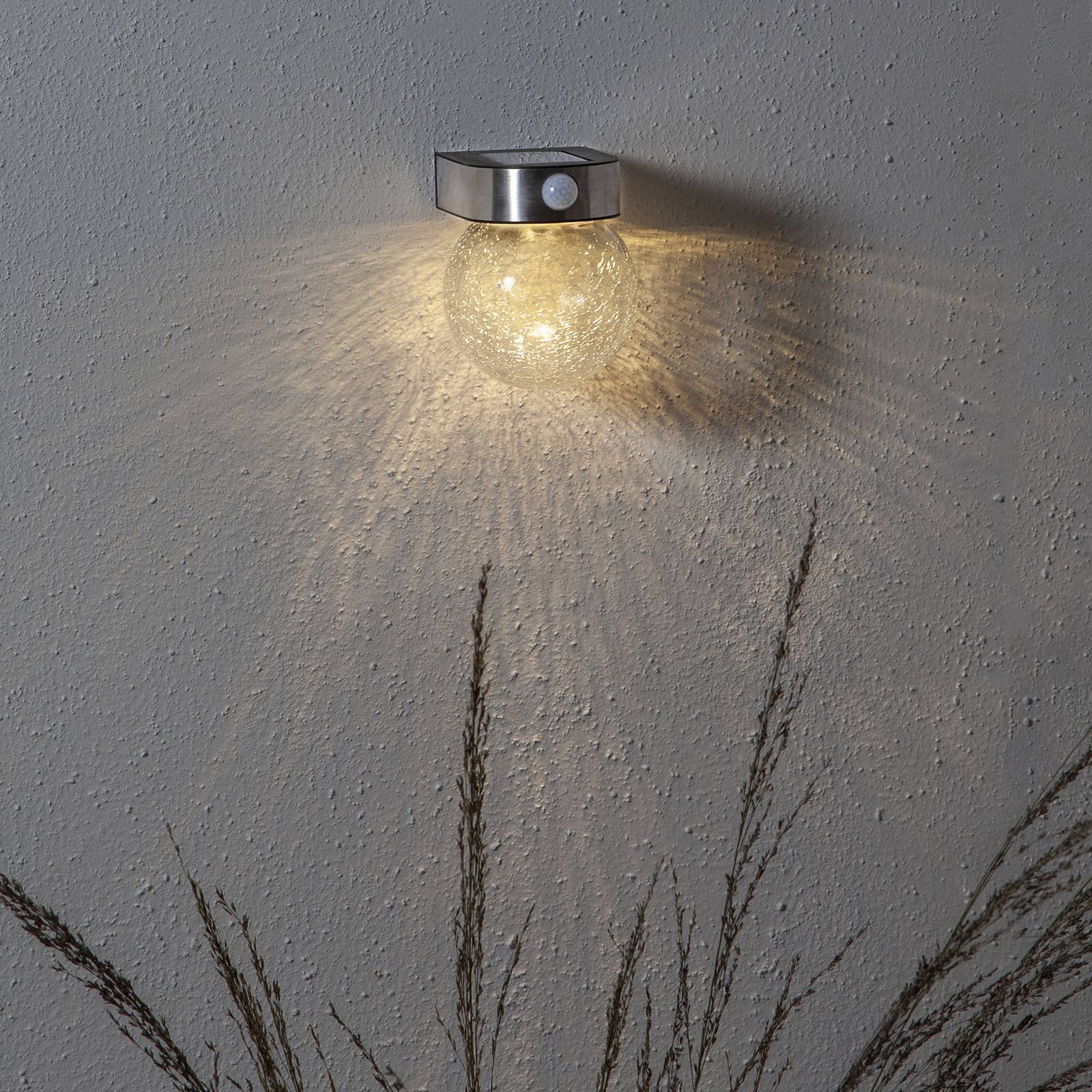 LED-solvegglampe Gloy med bevegelsessensor