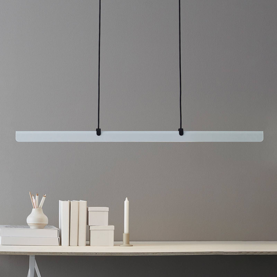LED-hengelampe Fold, dimbar, hvit