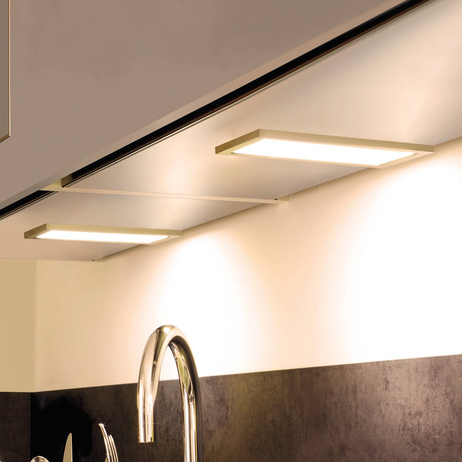 LED-benkbelysning Sky, 2 stykk 3 000 K, stål