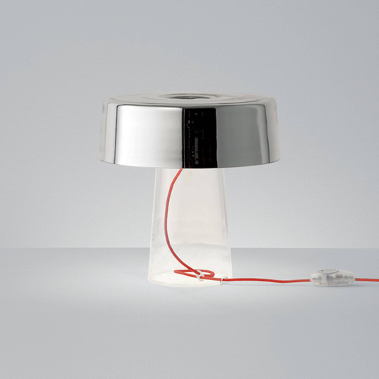 Prandina Glam bordlampen 48 cm klar / speil