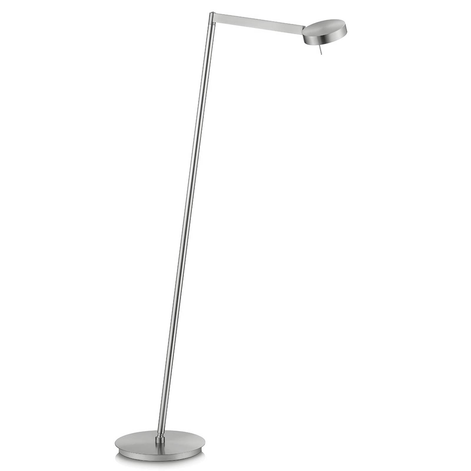 Dimbar LED-leselampe, matt nikkel