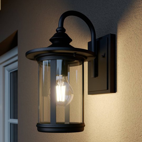Lindby Zayn utendørs vegglampe med klarglass
