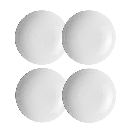 Loft hvit dyptallerken Ø 24 cm 4-pakning