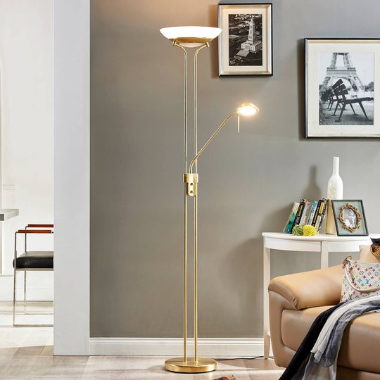 Dimmbar LED-uplight Yveta med leselys