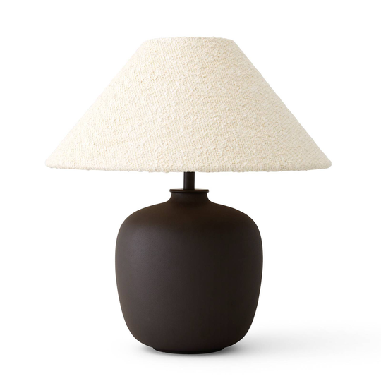 Menu Torso LED-bordlampe, brun/hvit, 37cm