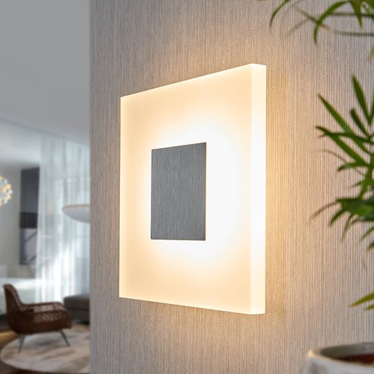 Kvadratisk LED-vegglampe Berlind