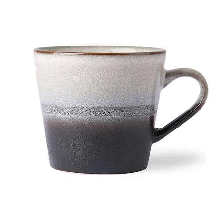 70's Kaffekopp Svart og Hvit 30 cl