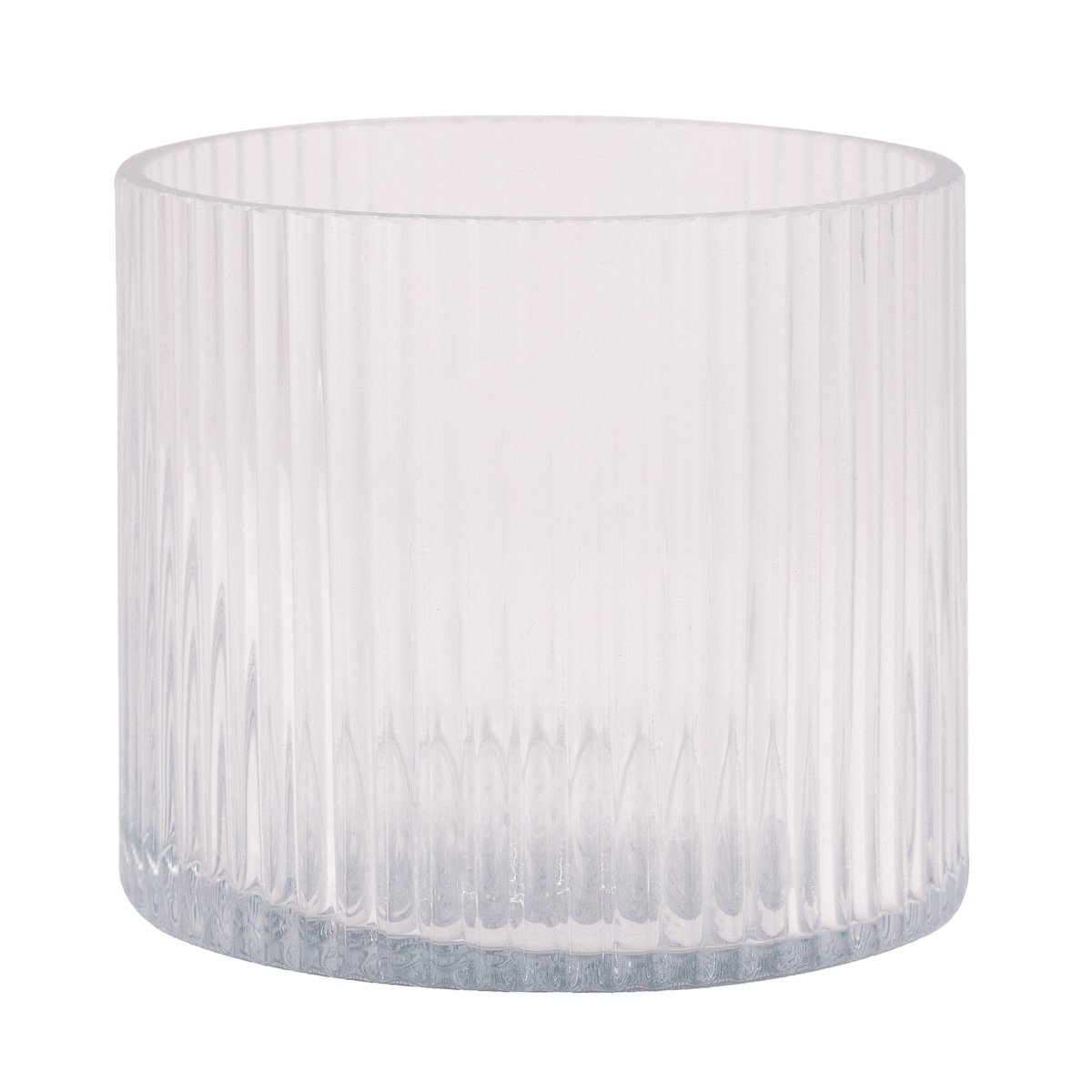 Telysholder Oda rille klar 10cm
