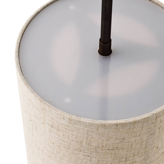 Menu Hashira hengelampe av lin, Ø18cm, natur